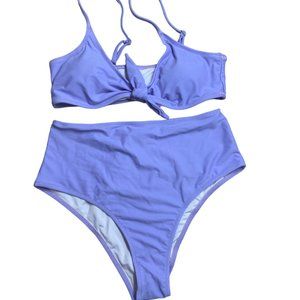 Knot Front high leg bikini NWOT